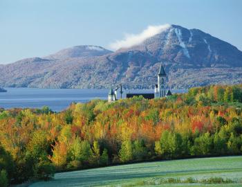 Orchard of the abbey of Saint-François-Du-Lac